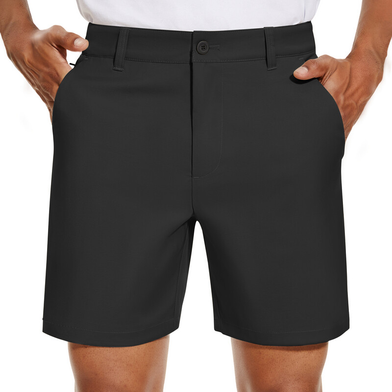 Mens Golf Shorts 0584 Solid Black30