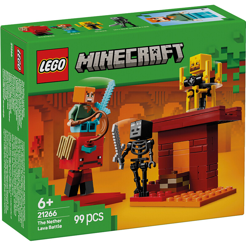 Lego 21266 Minecraft La Bataille de la Lave du Nether