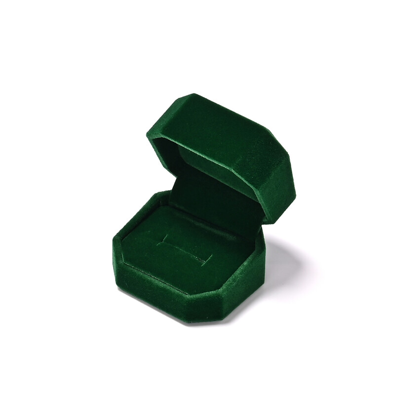Oirlv fluwelen ringdoosje set in smaragdgroen, hoogwaardige earring-, armband- en kettingdozen, sieradenorganizer voor aanzoek en verloving