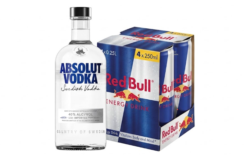 Vorteilspack Absolut Vodka 0,7 L + Red Bull Energy Drink 4x0,25 L