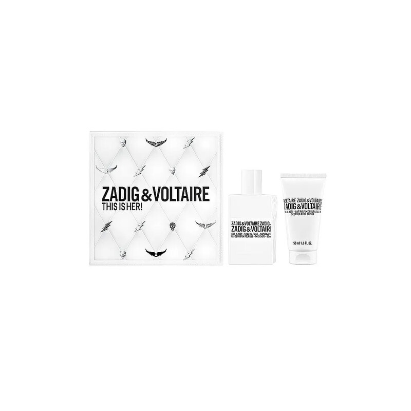 Zadig & Voltaire Damenparfum: This Is Her! Geschenkset mit 100 ml Eau de Parfum und exklusiven Pflegeprodukten