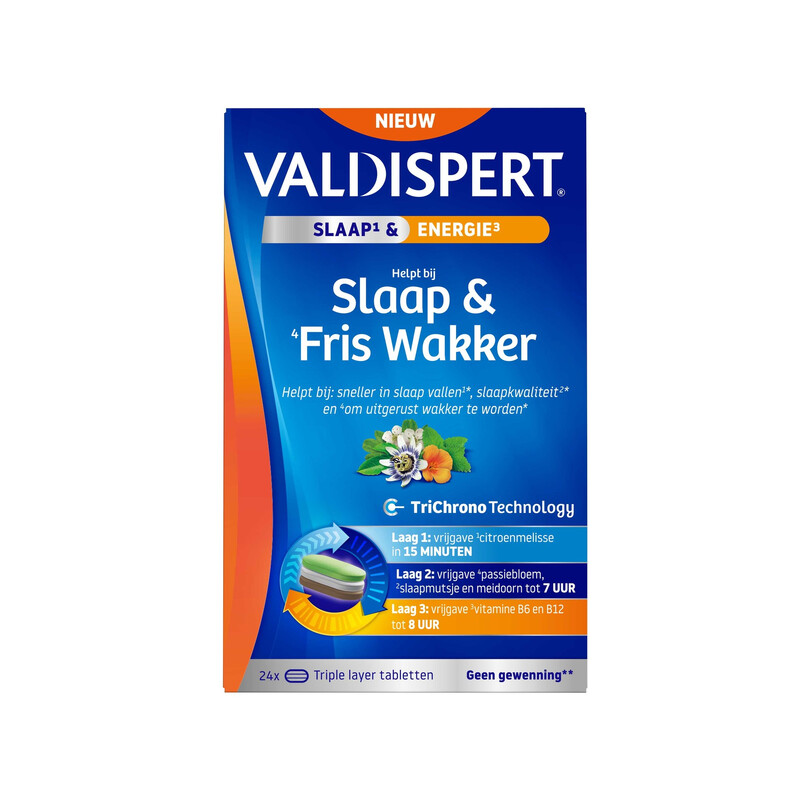 Valdispert Slaap & Fris Wakker - 24 tabletten