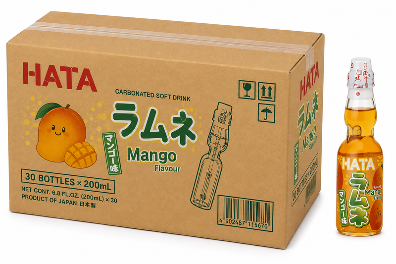 Hatakosen Ramune Mango 30 x 200 ml