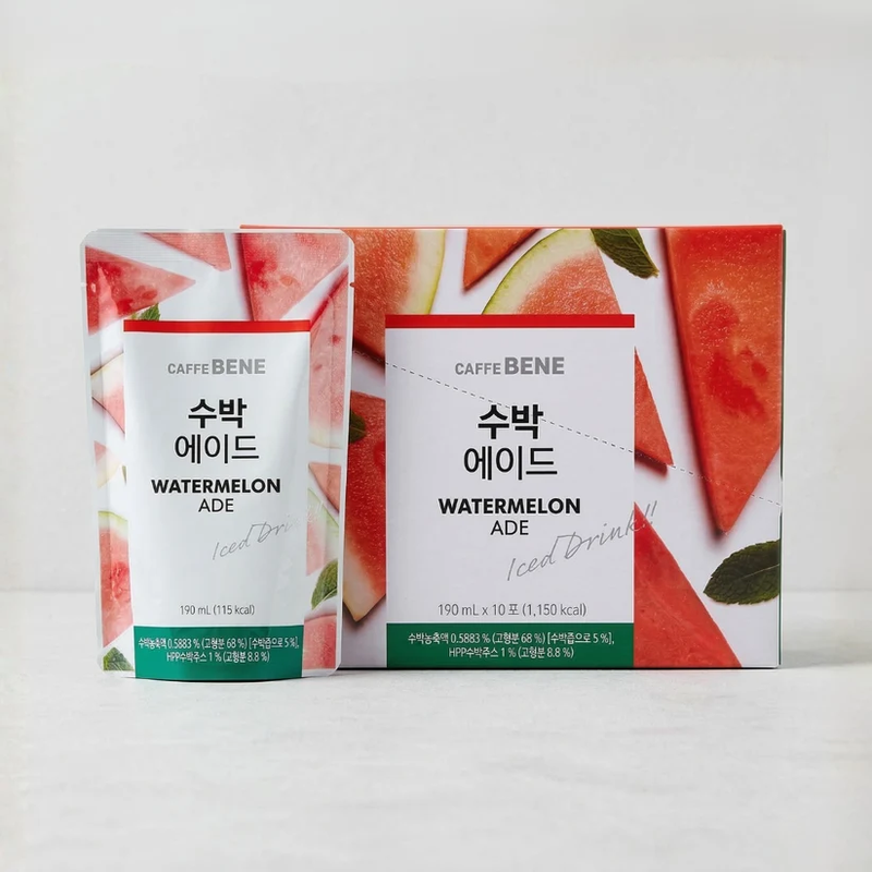 Caffe Bene Watermeloen Ade 190 ml x 10