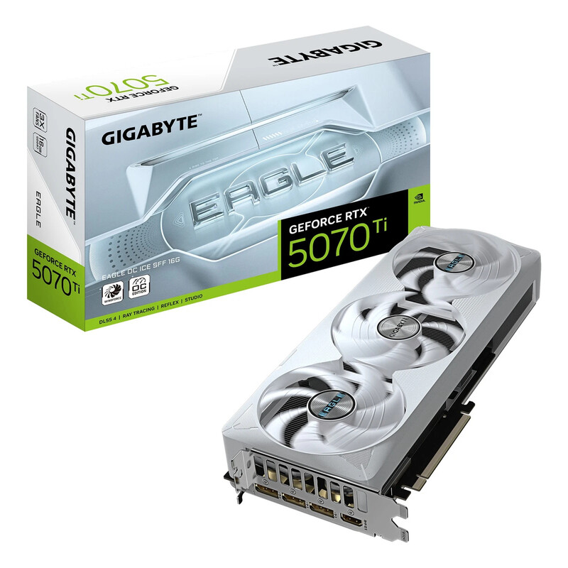 GIGABYTE GeForce RTX 5070 Ti Eagle OC ICE SFF 16 GB, GDDR7