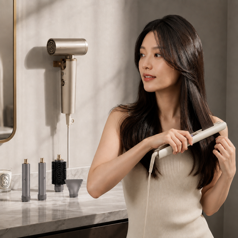 【Everyday Styling Bundle】 Hochgeschwindigkeits-Haartrockner & Haarglätter Kombi