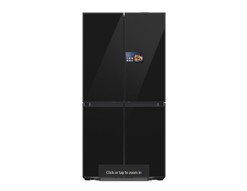 Samsung Family Hub AI Home RM90F67CECEU 654L Smart Multi Door Fridge Freezer, Black