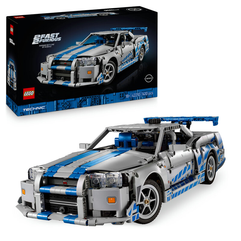 LEGO Technic 42210 2 Fast 2 Furious Nissan Skyline GT-R (R34) Flitzer