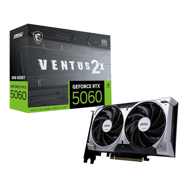 Msi Geforce Rtx 5060 8G Ventus 2X Oc Graphics Card 4711377344272