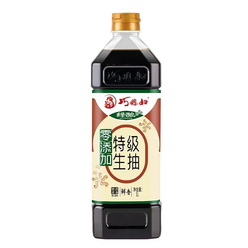 Qiao Xifu Green Brew Premium Light Soy Sauce 1L