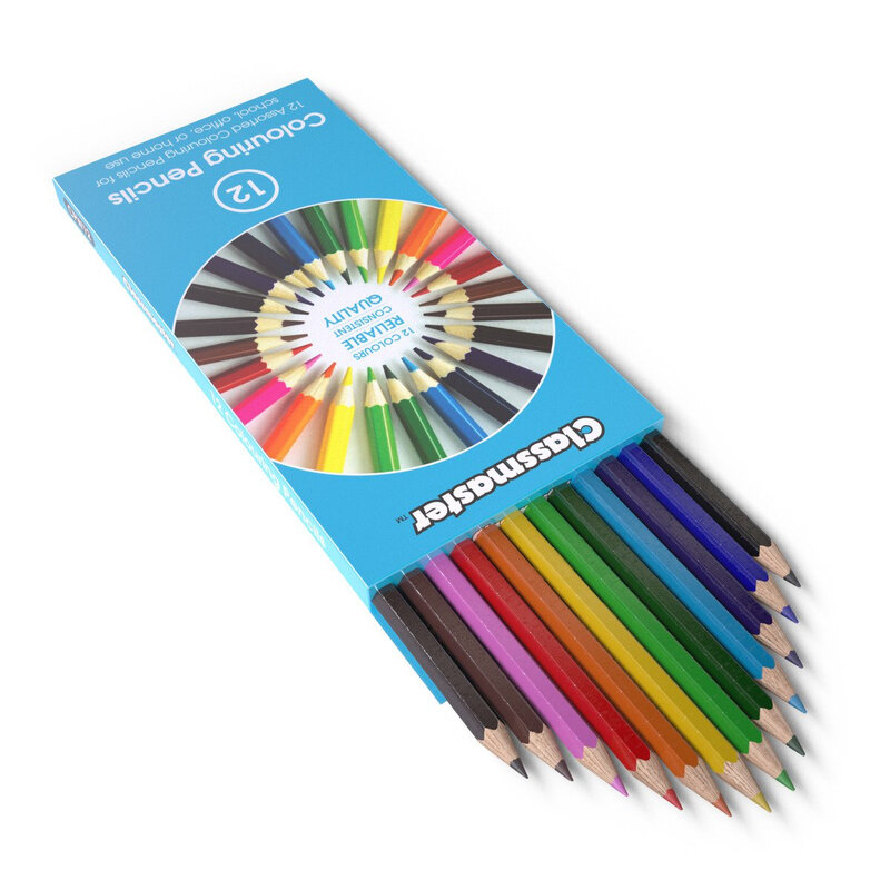 Colouring Pencils in 12 Assorted Colours, Pack of 12