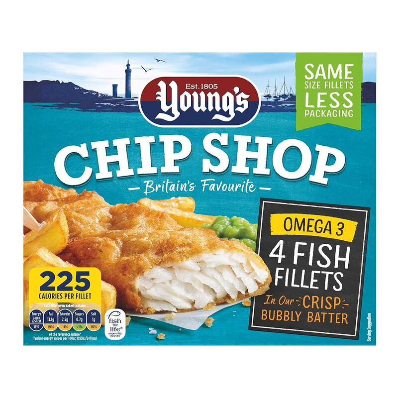 4 Chip Shop Omega 3 Fish Fillets 400g