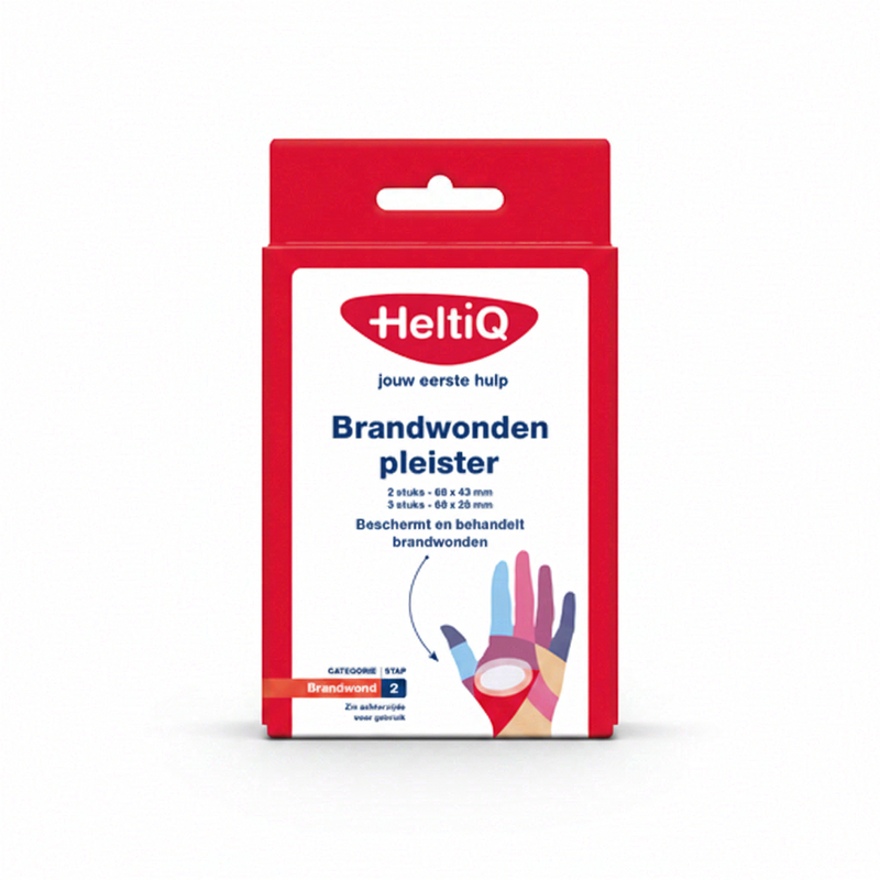 HeltiQ Pansements pour brûlures 1 carton 5 pièces