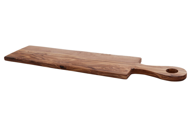 Kora Rectangular Padle Serving Board in Olive Wood
