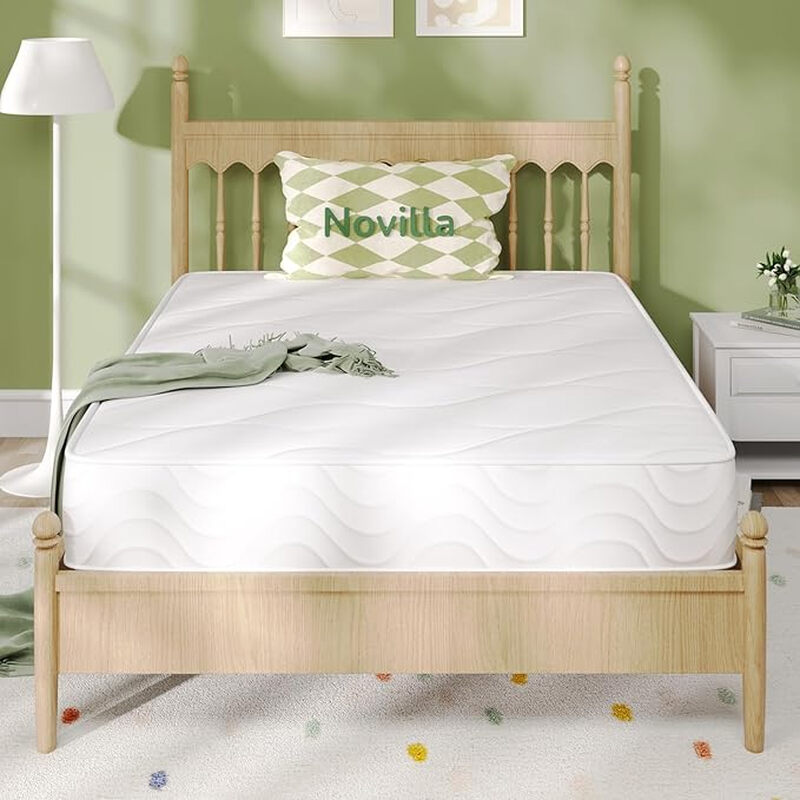 Novilla Nest Pocket Sprung Mattresses Medium Firm Spring Mattress with Breathable Sprung System Cool Touch Oeko Fabric, 120x190cm