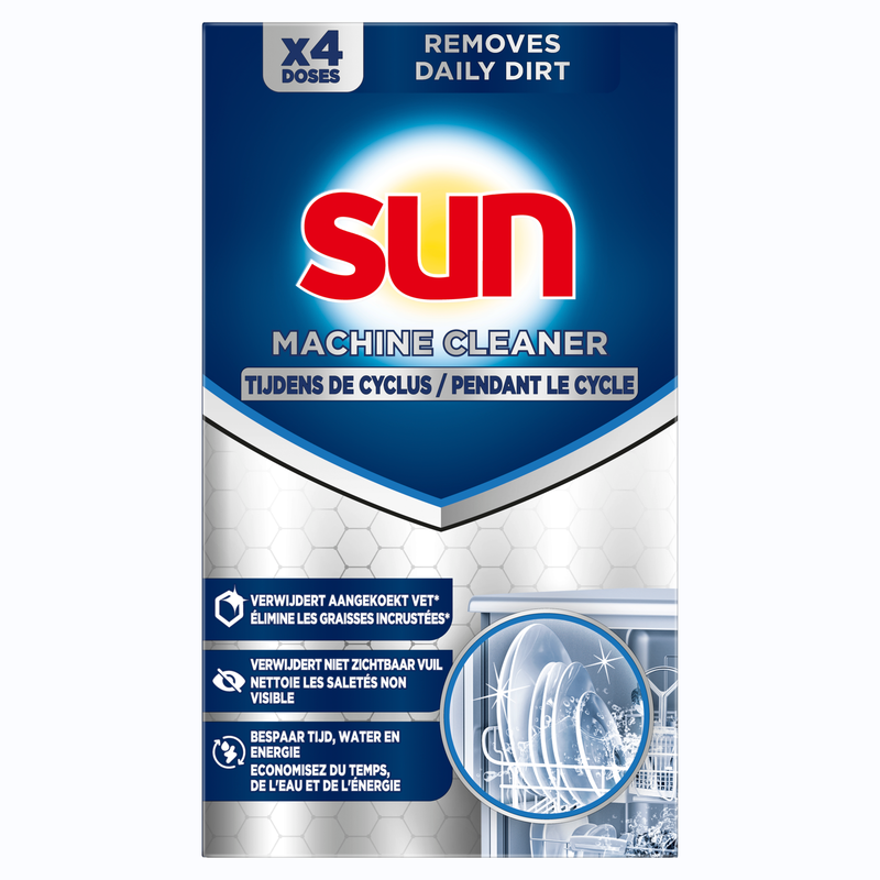 Sun vaatwasmachinereiniger InWash 4 doseringen