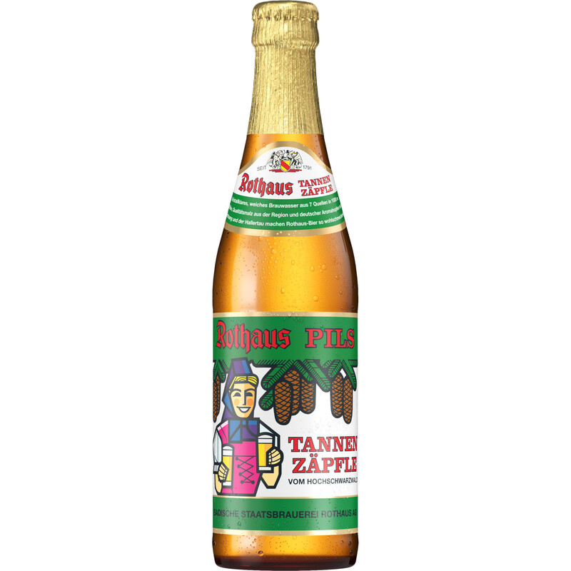 Rothaus Pils Tannenzäpfle, 5,1 % Vol., 24 x 0,33 L