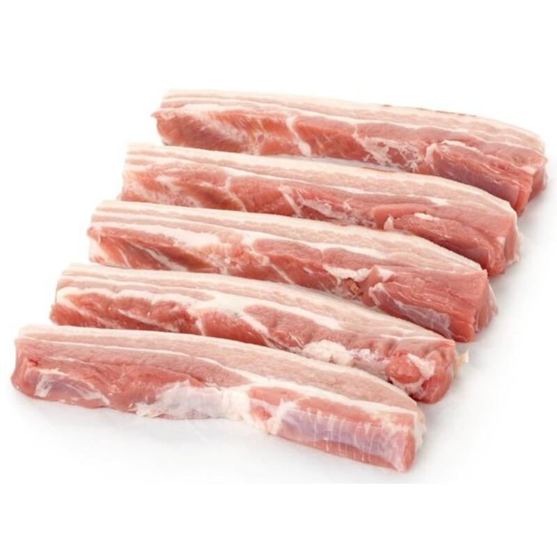 Rindless Pork Belly Slices – 500g