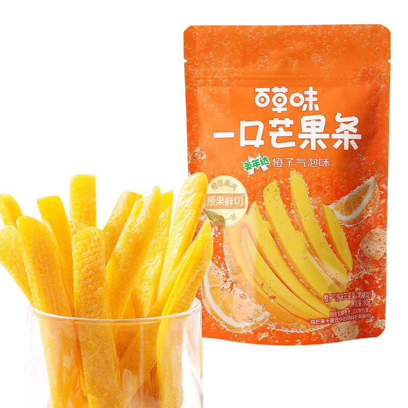 Be&Cheery Ein-Biss-Mango-Riegel (Orangensprudel-Geschmack) 80 g