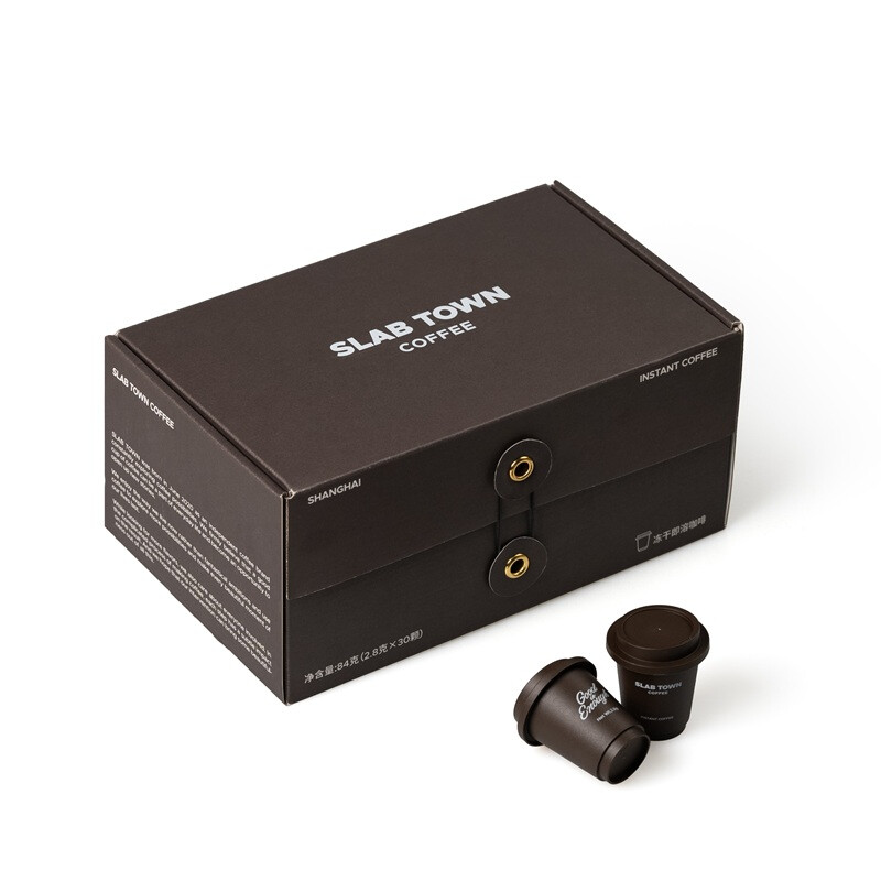 SLAB TOWN Black Stone Americano Instant-Kaffeepulver, 2,8 g x 30 Stück