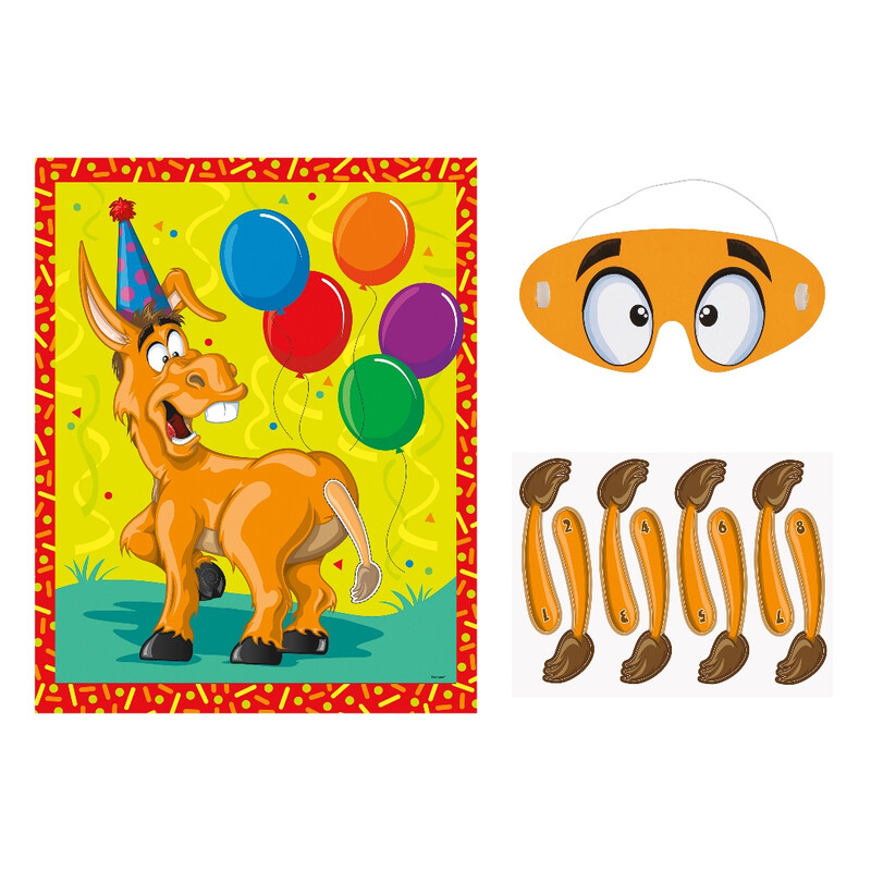 Unique Deluxe Pin the Tail on the Donkey Game for 8