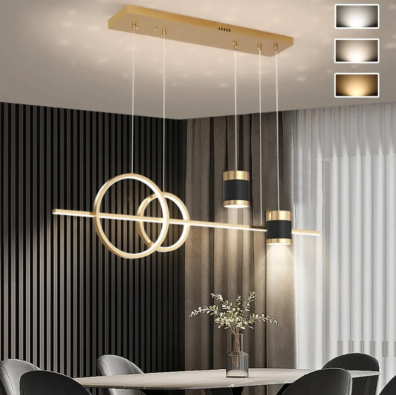 Gold Kitchen Island light Geometric Starry Pendant Light