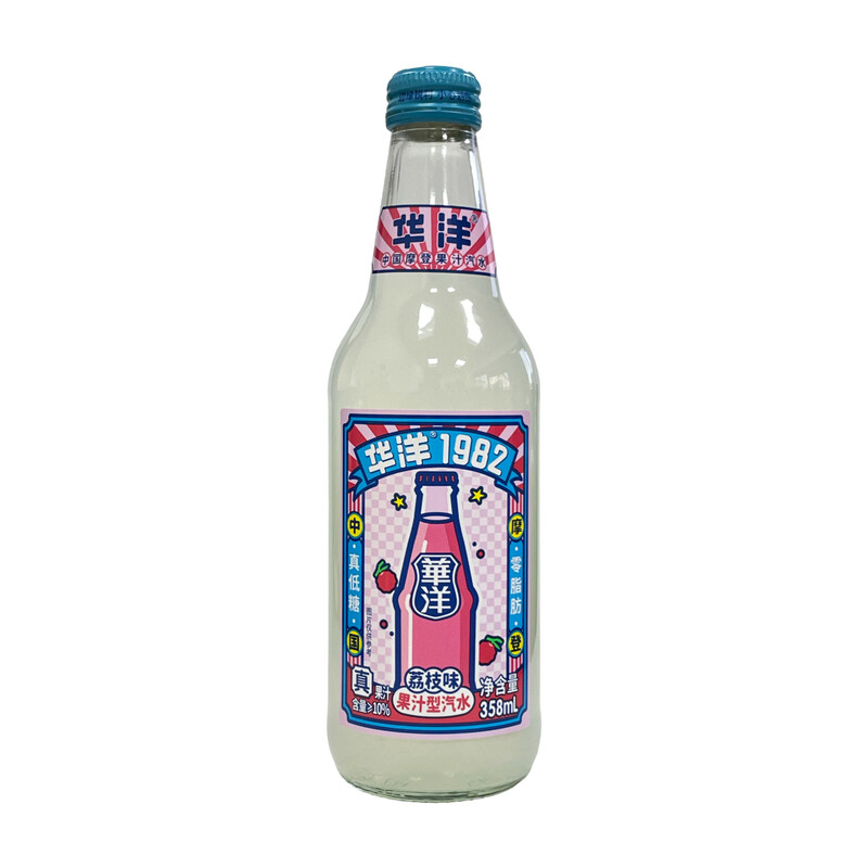 Huayang1982 Huayang 1982 Juice Soda Drink Lychee Flavor 358ml