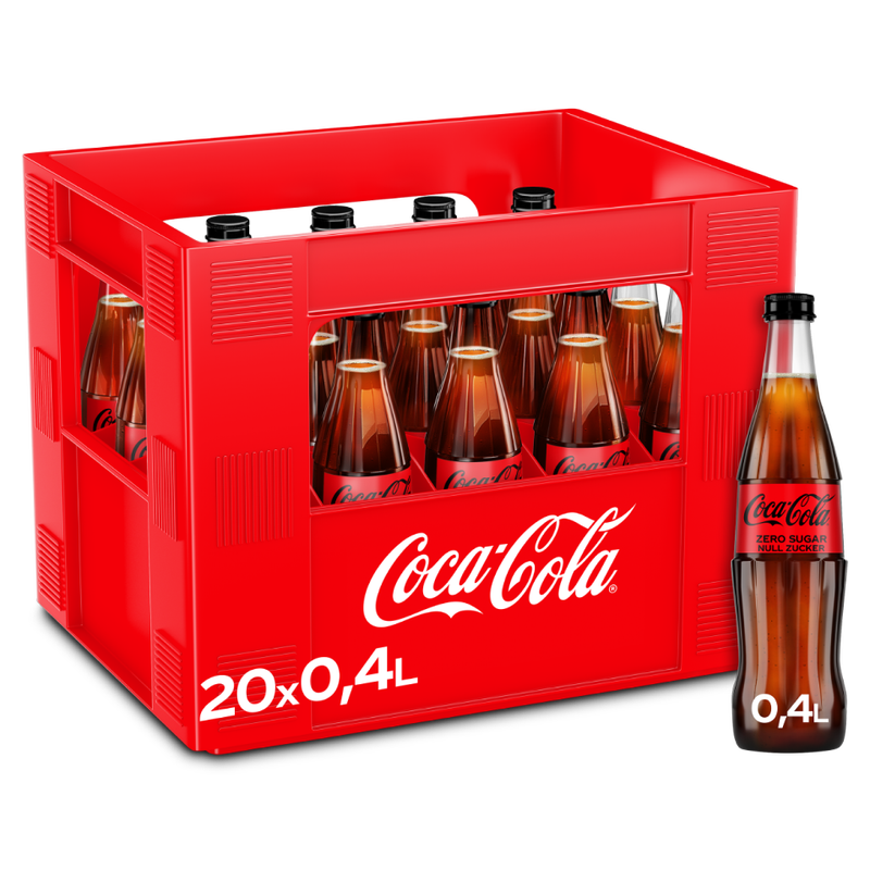 Coca-Cola Zero Ohne Zucker 20 × 0,4 L