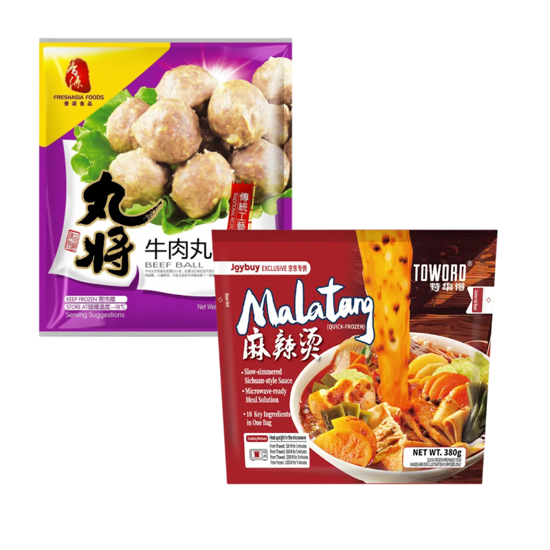 FRESHASIA Beef Balls 200g + Tehua De Hot and Spicy Soup 380g