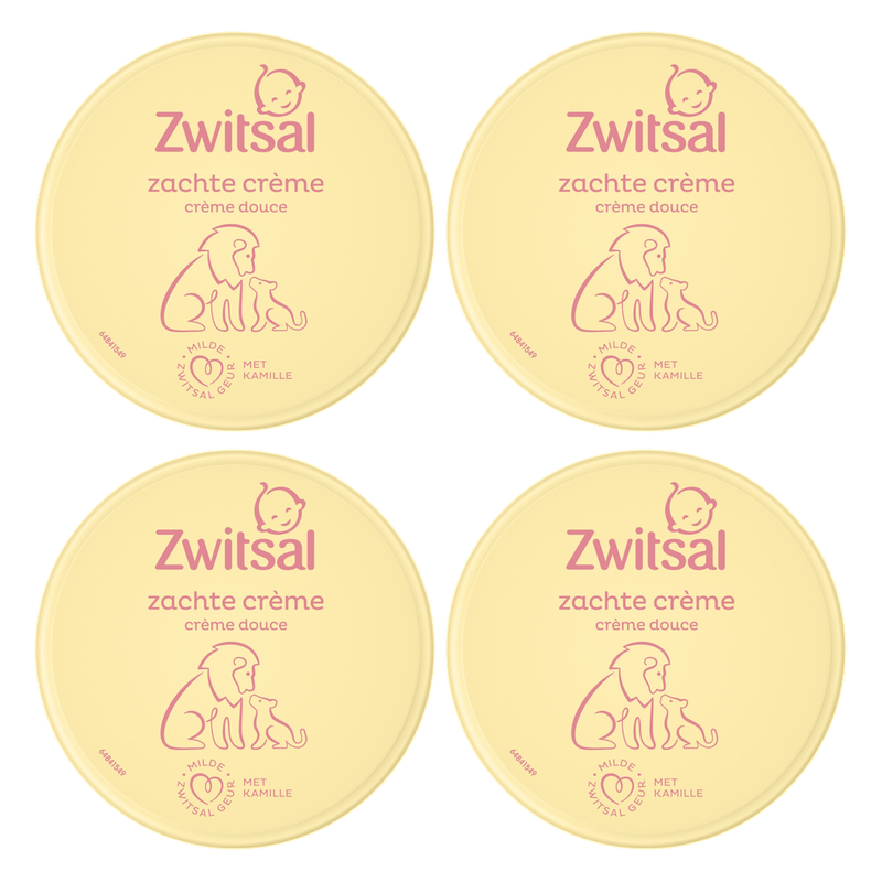 Zwitsal Crème douce pour bébé 200 ml * 4