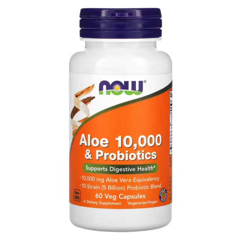 Aloe Vera + Probiotic Digestive Wellness - 60 Vegan Capsules