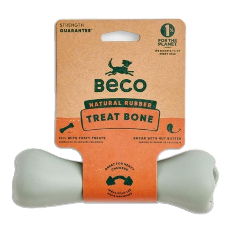 Beco Green Natural Rubber Chew Bone