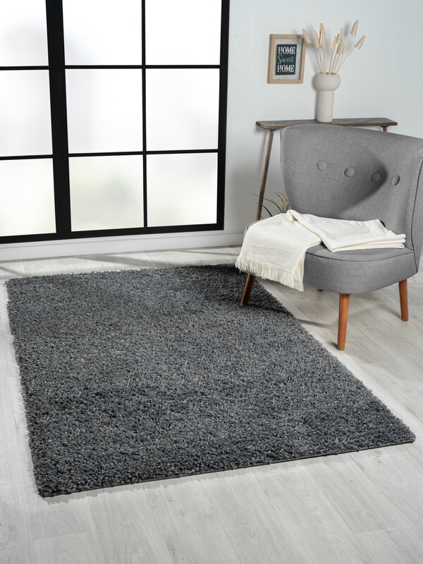 My Flair Teppich "My Shaggy" rechteckig dunkelgrau 180 x 120 cm
