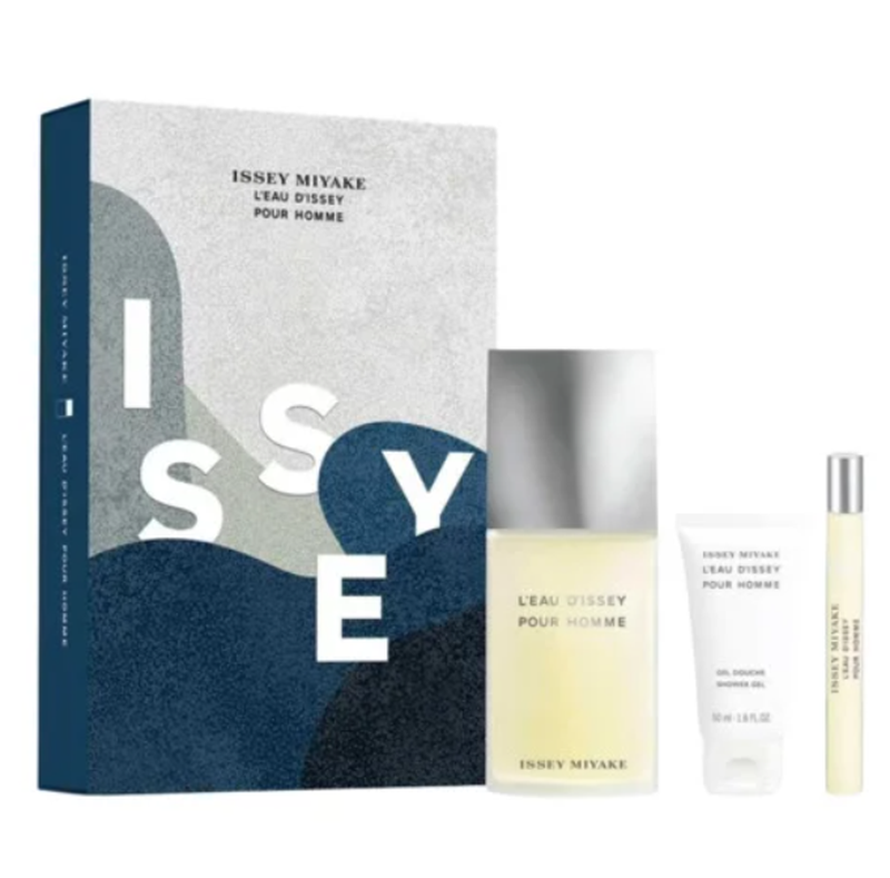 Issey Miyake L'Eau D'Issey Pour Homme Geschenkset: Eau de Toilette 125 ml + Duschgel 50 ml + Eau de Toilette Mini 10 ml
