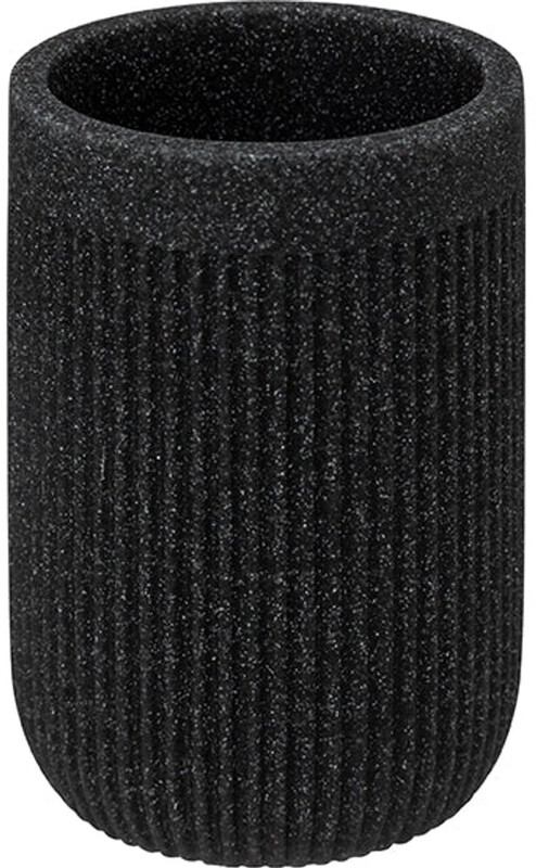 5five Ardoise Onyx Tumbler - Zwart, 7 cm diameter, 10,5 cm hoogte