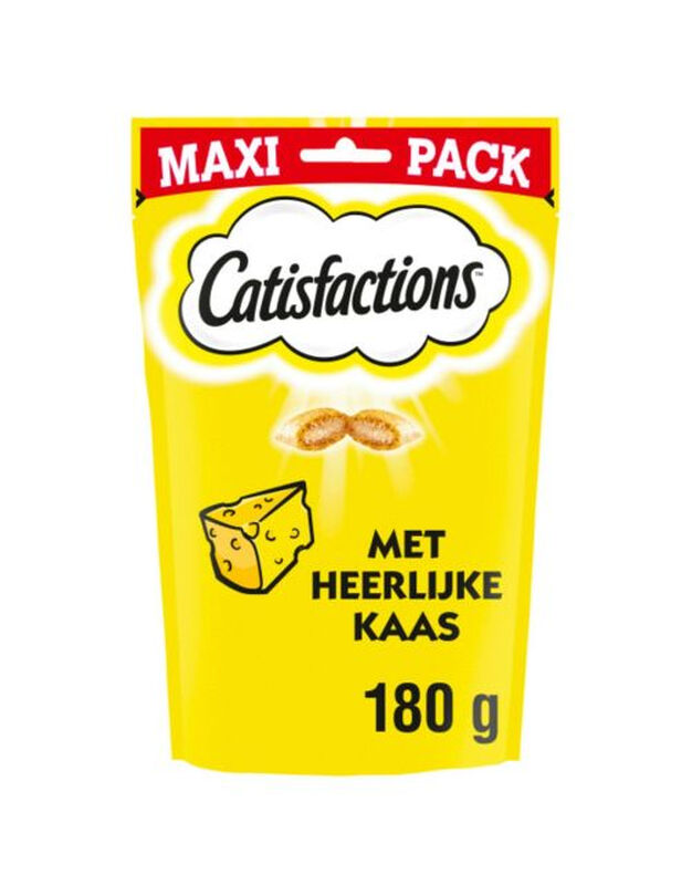 CATISFACTIONS Kattensnack kaas maxipack 180 g