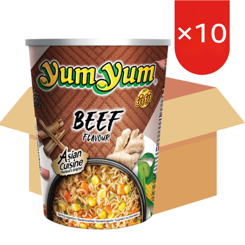 Yum Yum Instant Noedels Beker Rundvlees - 12 x 70 g