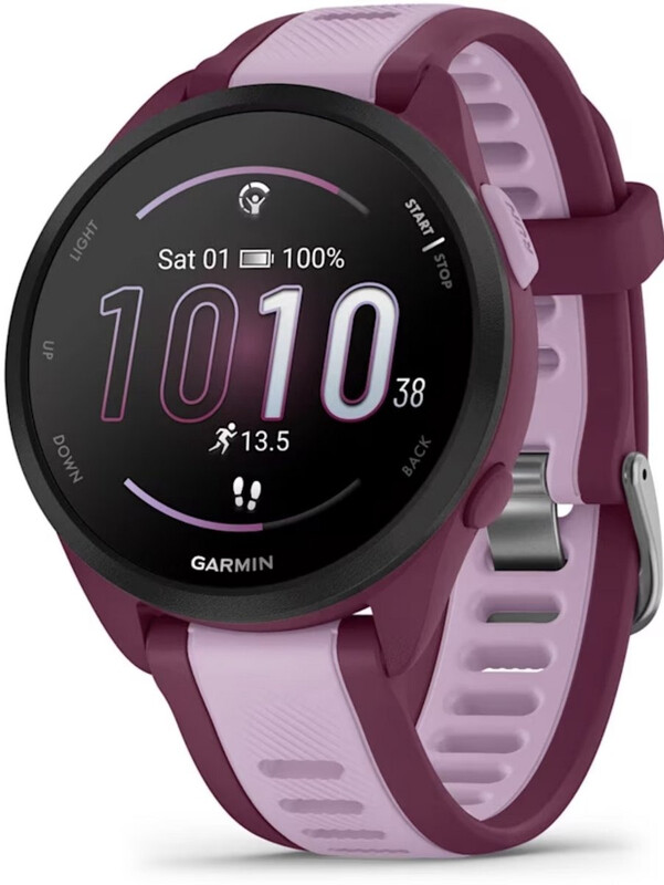 GARMIN Forerunner 165 Music - Hardloopbandje - 43 mm - Bessenrood/Lila