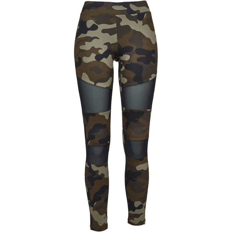 Urban Classics Damen Camo Tech Mesh Leggings mehrfarbig