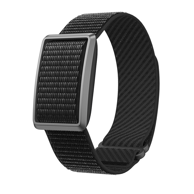 AOC Pulse Band Screen-Free Smart Band, 17,5 g ultraleichter Fitness-Tracker mit Herzfrequenz- und Schlafüberwachung, wasserdicht, 150+ Sportmodi, superlange Standby-Zeit, Nylonarmband für iOS/Android
