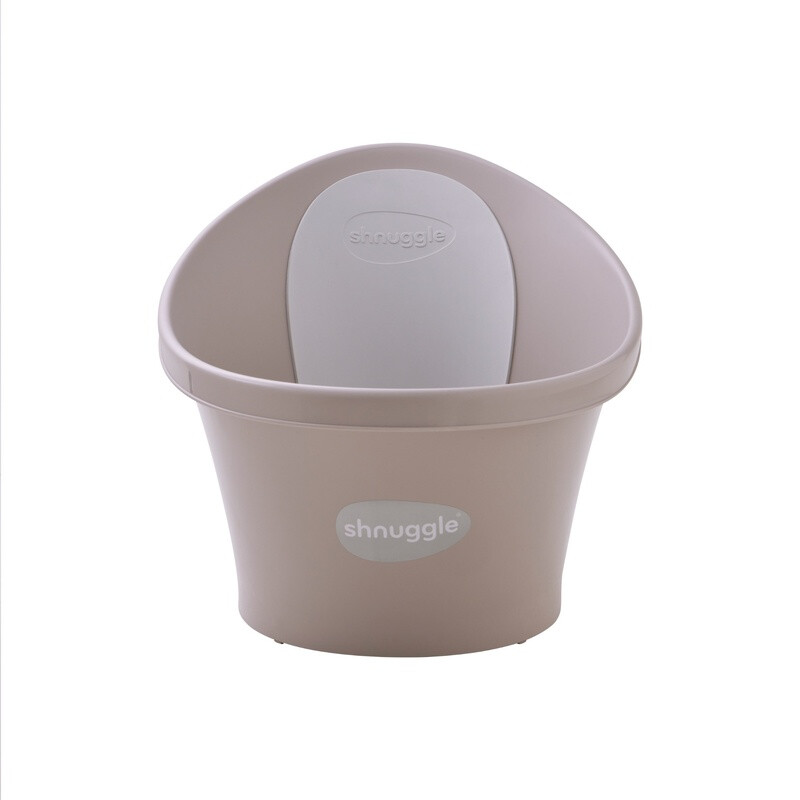 Baby Bath with Plug Taupe