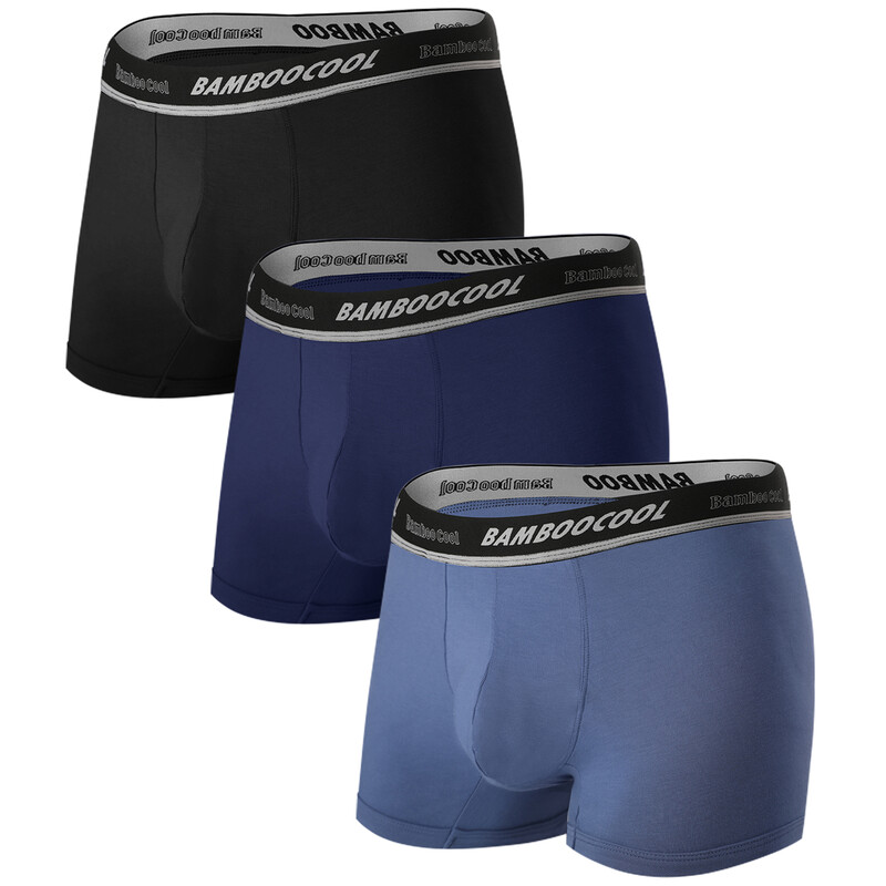 Mens Underwear Trunks for Man Soft Waistband Open-fly Support Briefs S (3pack)
