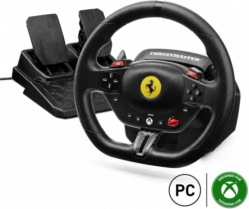 Thrustmaster T98-X Ferrari 296 GTS Racing Wheel & Pedal Set - Xbox Series X/S, Xbox One, PC