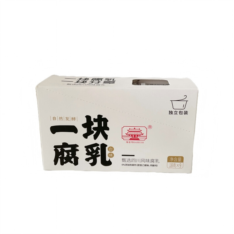 HAIHUISI Gefermenteerde tofu met zoetstof (naturel) 9 x 18 g