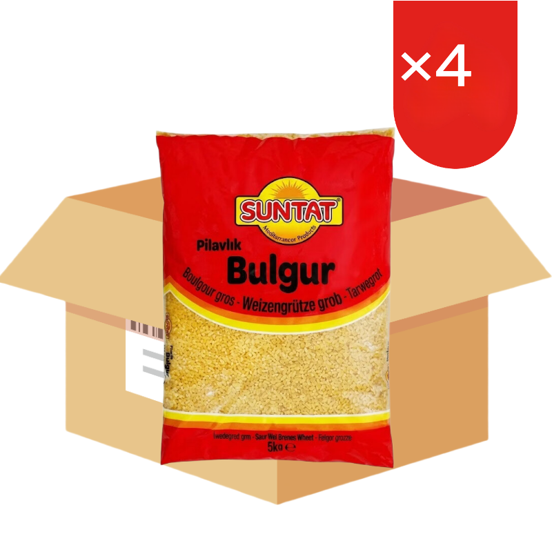 Suntat bulgur-tarwegrutten 4 x 5 kg