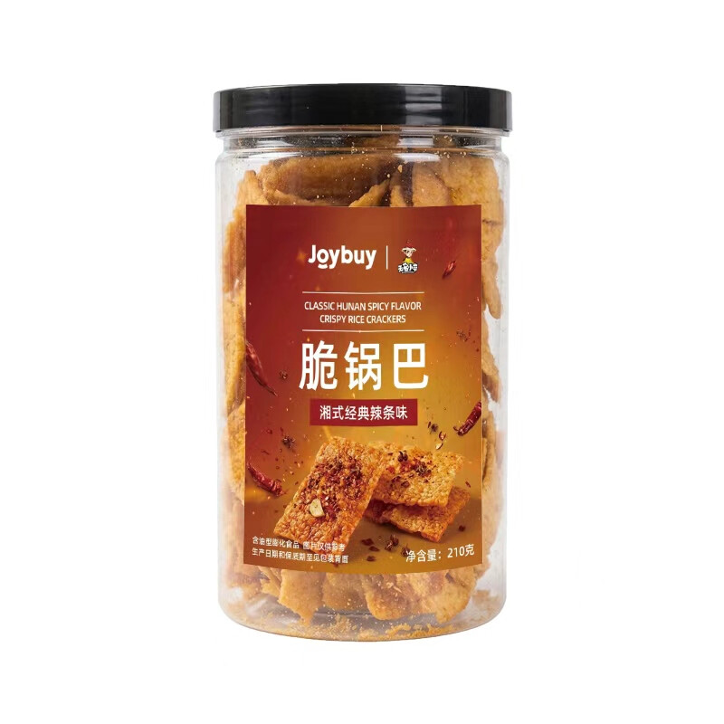 Wumingxiaozu Krokante Rijstcrackers Klassieke Hunanse Pittige Smaak 210 g