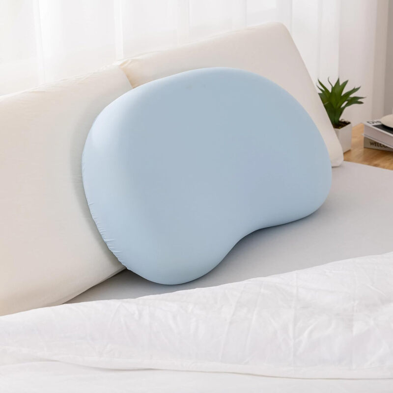 EGO HOME Memory Foam Kissen 40 x 80 cm mit zerkleinertem Memory Foam - Atmungsaktives ergonomisches Nackenstützkissen für Seiten-, Rücken- und Bauchschläfer - Oeko-Tex - Waschbarer Bezug