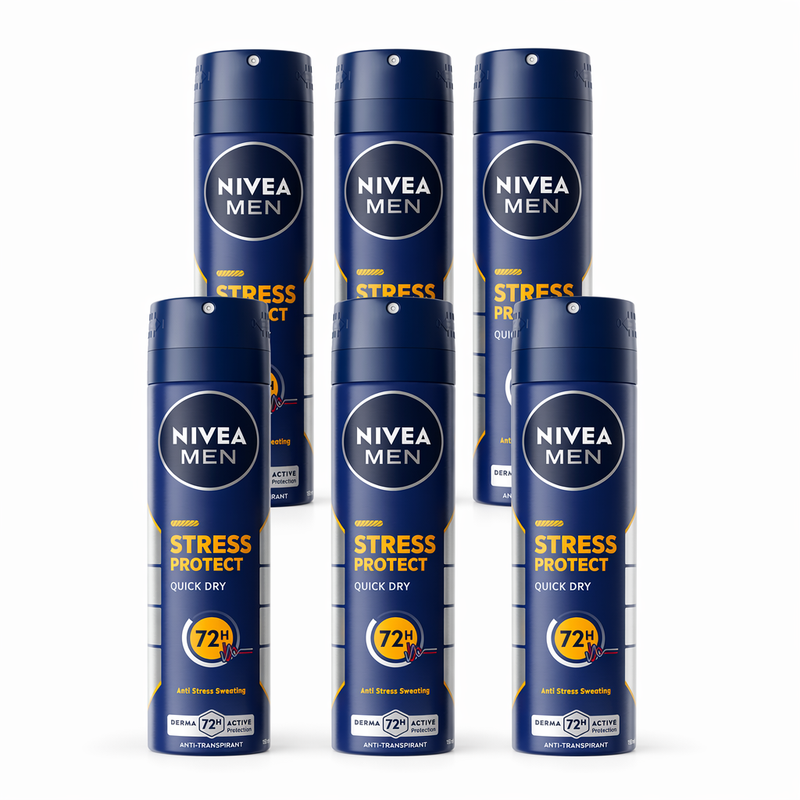 NIVEA Men Deodorant Spray - Stress Protect 150 ml (6-Pack)