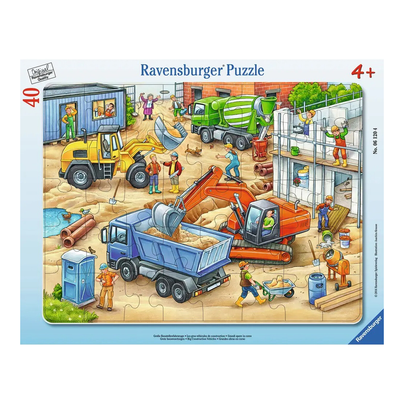 Ravensburger 6120 Puzzle Große Baustellenfahrzeuge 30-48 Teile