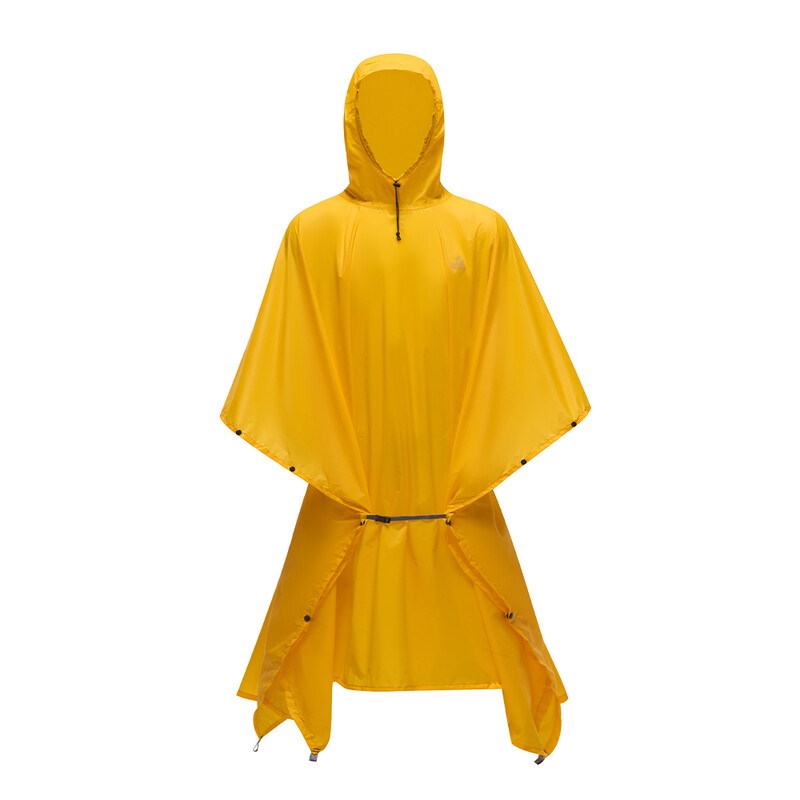 PELLIOT Outdoor Hiking Raincoat, Professional Lightweight Trekking Poncho for Mountaineering & Cycling, 3-in-1 Tarp, Ultralight for Adults L